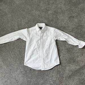 Chaos White Long Sleeve Button Up